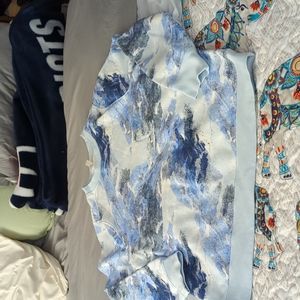 Dot camo design crew neck sweatshirt